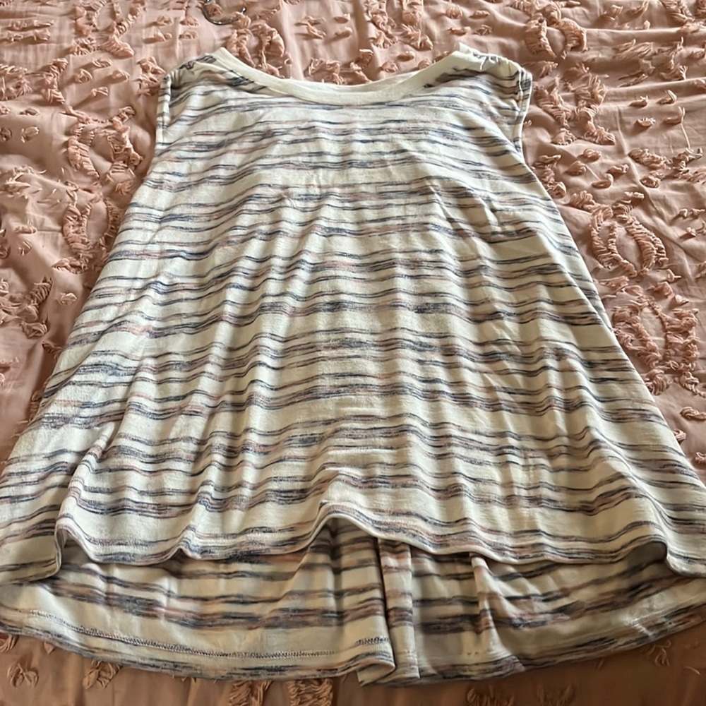 Knit striped tank top